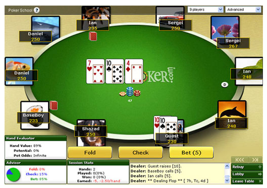 Покерный тренажер PartyPoker Покерный тренажер PartyPoker