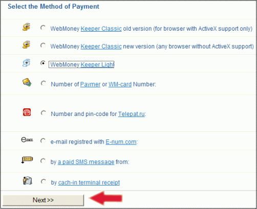 �������� WebMoney Keeper Light