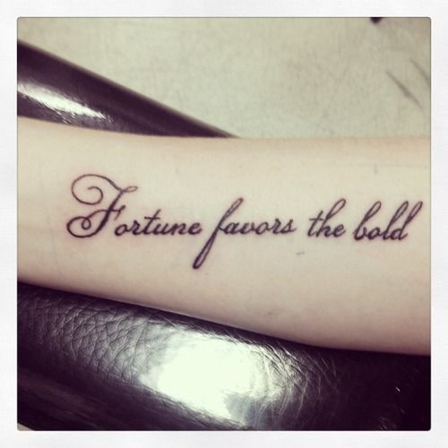 Fortuna semper mecum est тату эскиз