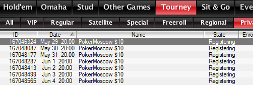 ����� �������� PokerMoscow �� PokerStars