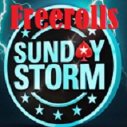 Эксклюзивные фрироллы-сателлиты  на Sunday Storm на PokerStars, 297$ added